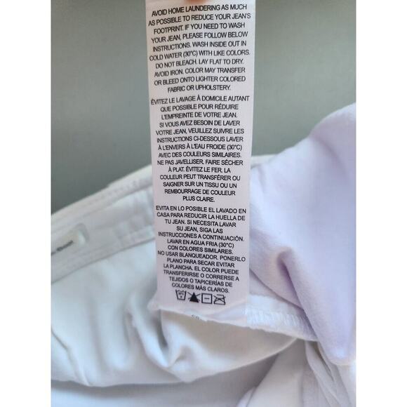 NWD Frame Le Crop Braided Waist Mini Boot Jeans size 24 Blanc #7A401 - Picture 14 of 15